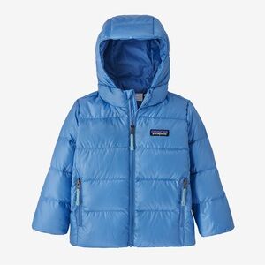 Patagonia 2T “Skiff Blue” Baby Hi-Loft Down Sweater™ Hoody